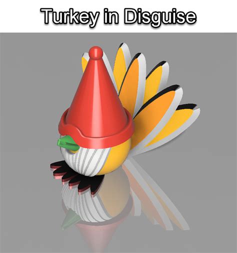 Tom the Turkey as a garden gnome