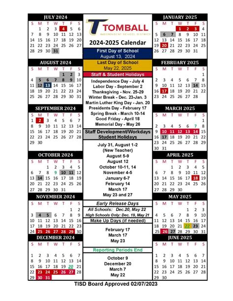 Tomball Isd Calendar Image 10