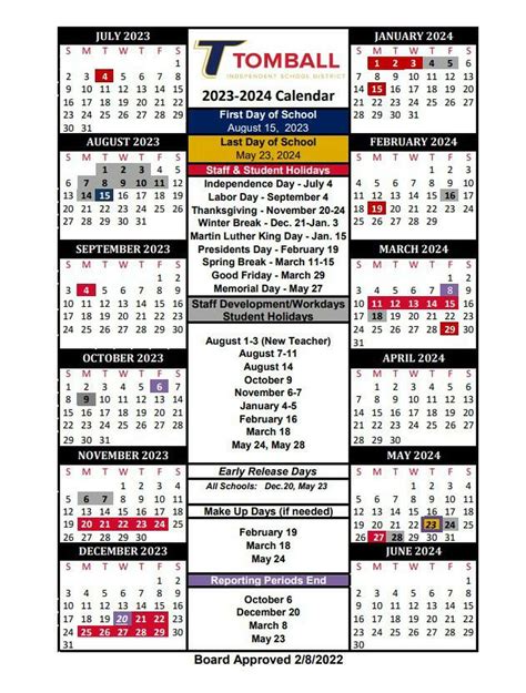 Tomball Isd Calendar Image 8