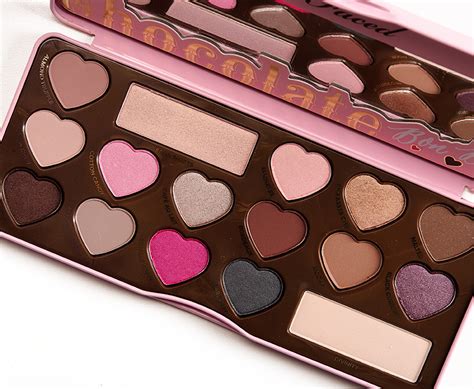 Too Faced Chocolate Bon Bons Eyeshadow Palette Shades