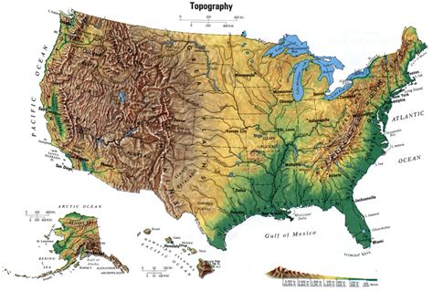 Topographic US Map