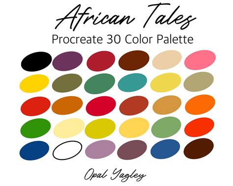 Traditional African Color Palette