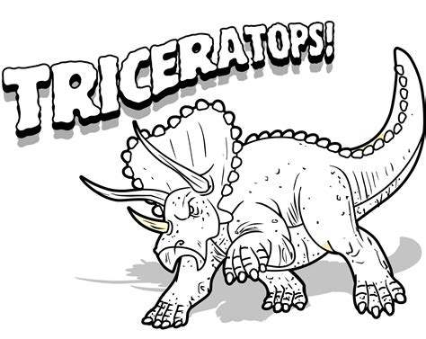 Triceratops coloring pages