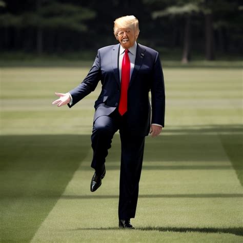 Image of Trump kicking feet