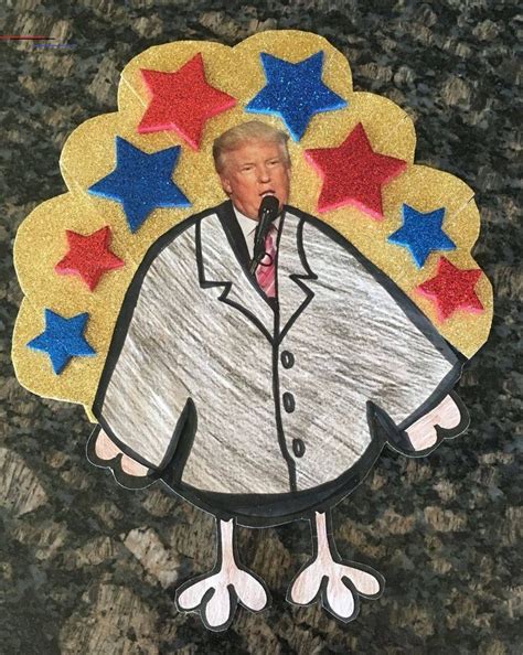 Trump in a turkey costume