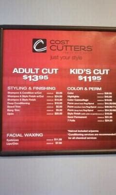 Tucson Cost Cutters Prices