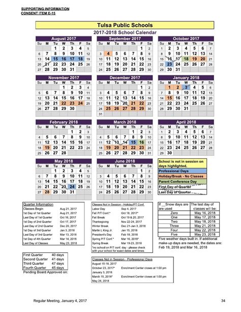 Tulsa Schools Calendar Tips Image 10