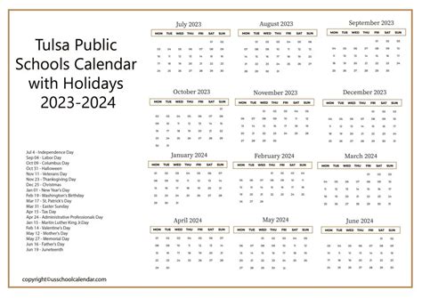 Tulsa Schools Calendar Tips Image 9