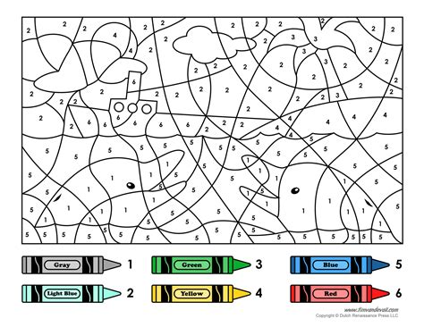 Types Of Color By Number Printables