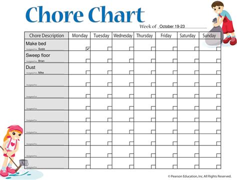 Types of Chore Charts