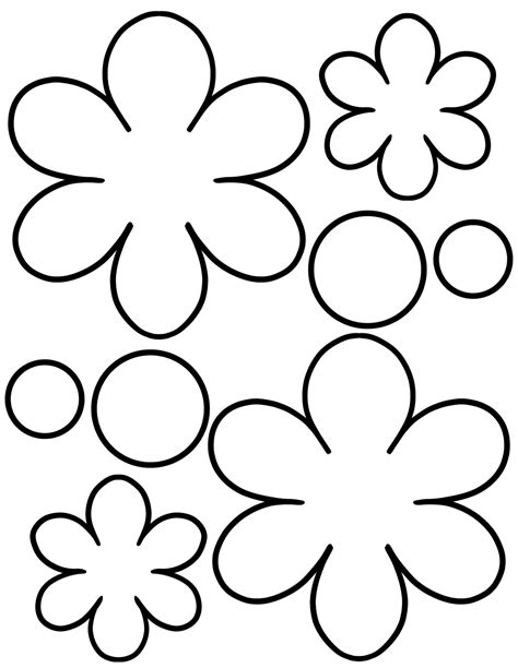 Types of Printable Flower Templates