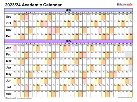 UCO Academic Calendar Image 5