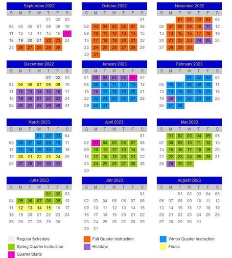 UCSC Academic Calendar Image 8