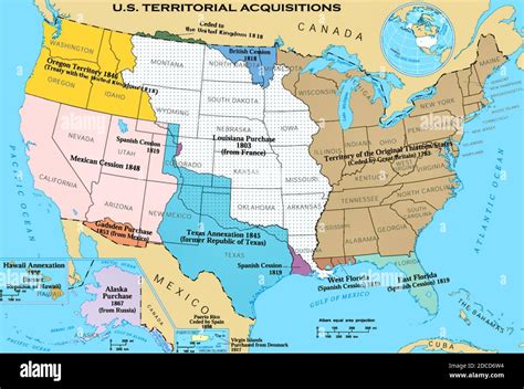 US Territorial Acquisitions Map