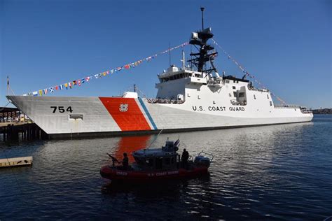 USCG Cutter James conducting a rescue operation