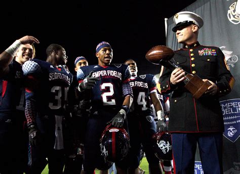 USMC Football Team in Action