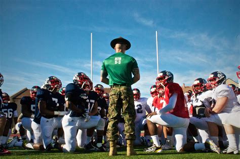 USMC Football Team Practice