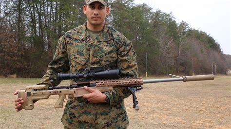 USMC Sniper Rifle In Action