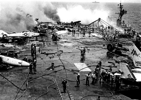 USS Forrestal Fire 1