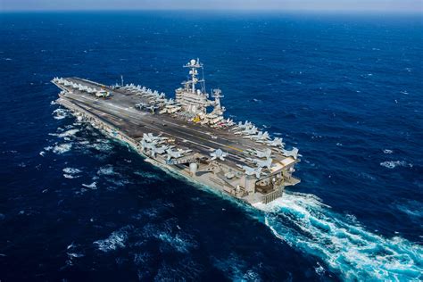 USS John C Stennis in action