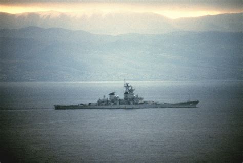 USS New Jersey during the Lebanon conflict