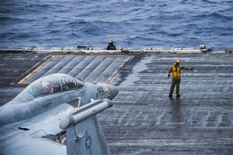 Flight operations on USS Ronald Reagan