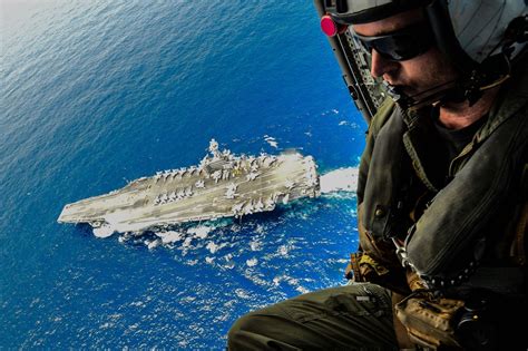 Helicopter on USS Ronald Reagan