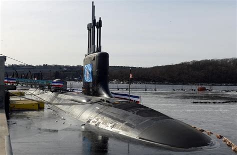 USS South Dakota submarine in action