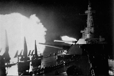 USS Washington firing on Kirishima 1