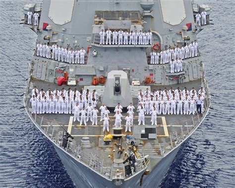 USS William Lawrence crew at work