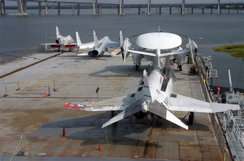 Aircraft on the USS Yorktown's flight deck