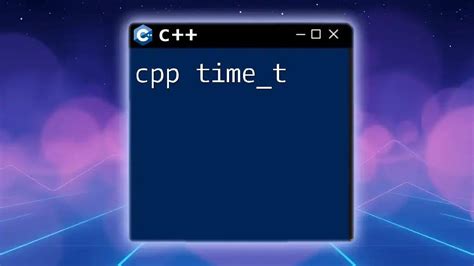 Understanding C++ Date and Time Library