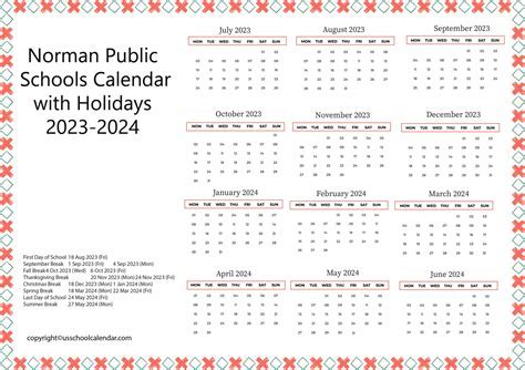 Understanding Norman School Calendar