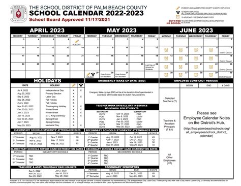 Understanding the Palm Beach County Schools Calendar