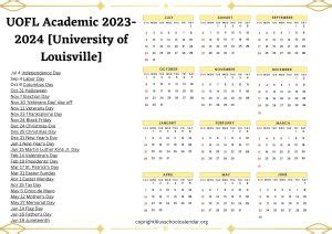 UofL Academic Calendar Image 7