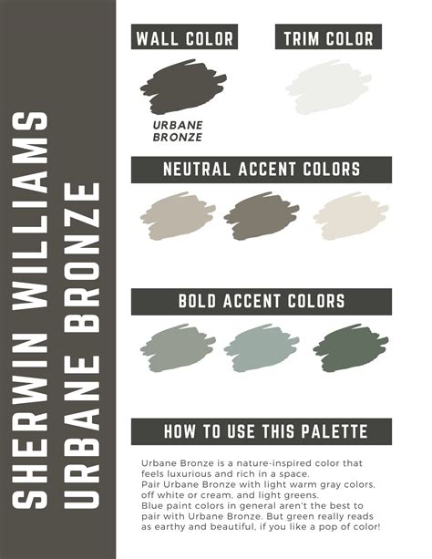 Urbane Bronze Color Palette