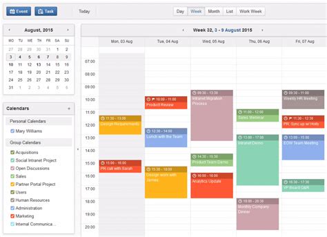 Using Bard Calendar for collaboration