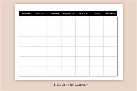 Using Blank Calendar Printable Template