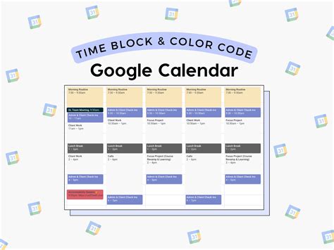 Using the Calendar for Time Blocking