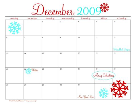 Using December Printable Calendar Effectively