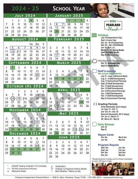 Using Pearland Isd Calendar To Plan Ahead