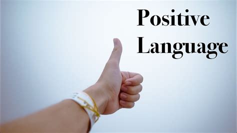 Using Positive Language