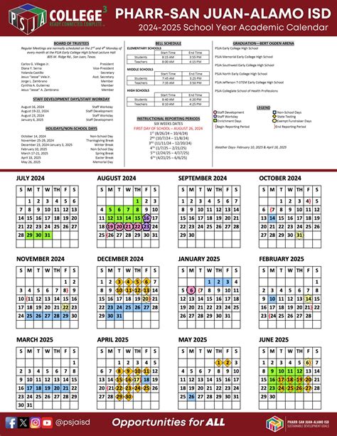 Using the Pharr ISD Calendar for Time Management