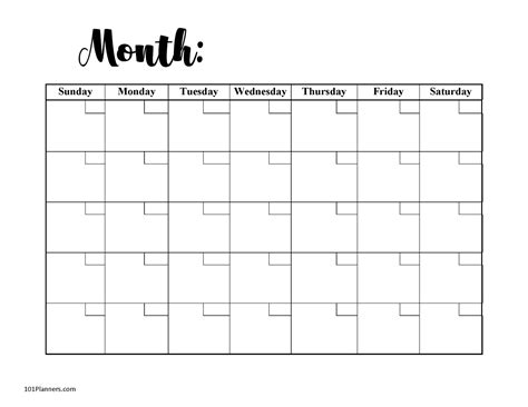 Using a Free Printable Calendar