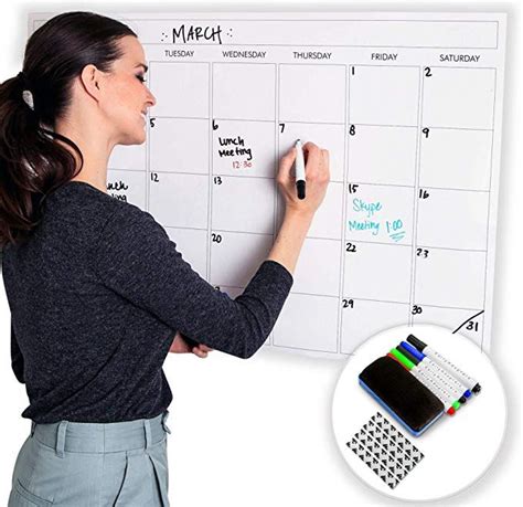 Using a Giant Erasable Wall Calendar