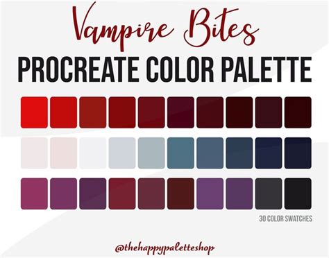 Vampire Inspired Color Palette