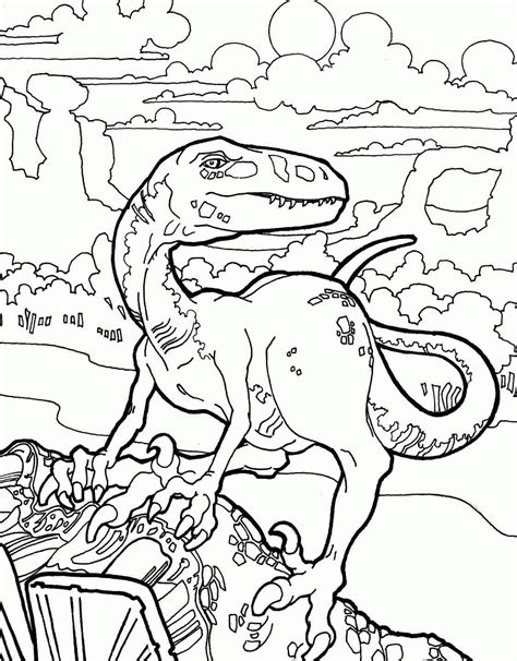 Velociraptor Coloring Pages