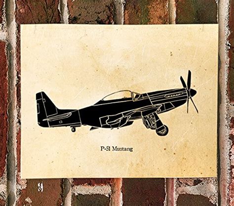 Vintage-Style P-51 Mustang Tattoo Design