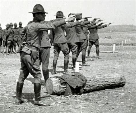 Pistol training during WWI