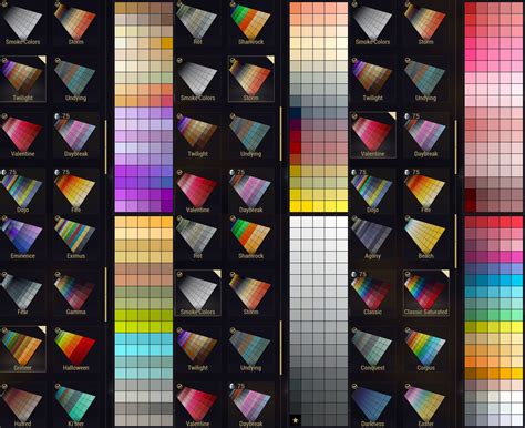 Warframe Color Palette